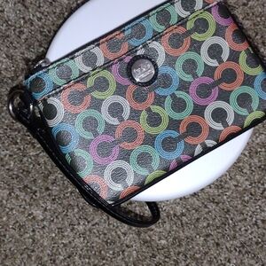 Coach DOTTED "C" Mulitcolor Wristlet NWOT